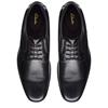 CLARKS  MENS  SHOE - BLACK LEATHER
